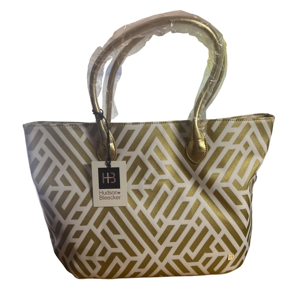 Hudson + Bleeker Gold Labyrinth Print Tote
